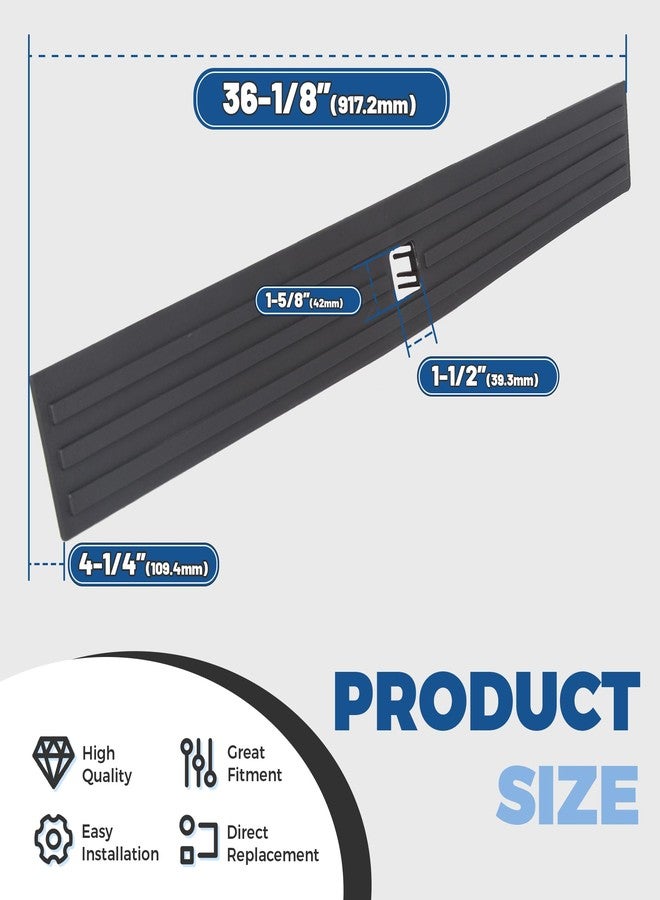 ECOTRIC Center Tailgate Molding Trim Compatible with 2015-2020 Ford F150 F-150 Replacement for FL3Z9940602B FO1904135 Flexible Flex Step Cap Top Trim Protector Cover w/Release Button - Image 3
